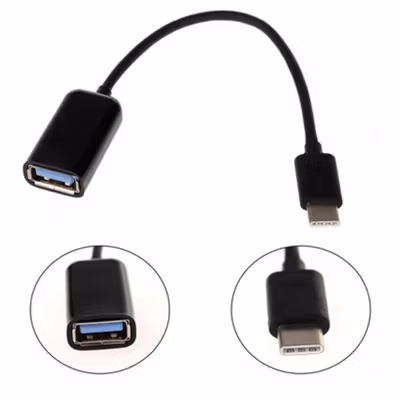 OLAF USB Type C OTG Adaptor TPE for Android Smartphone - PJ1658-01 - Black — gambar 3