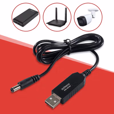 Taffware USB Converter Adapter Power Boost Line DC 5V to 12V 0.8A 1.2M - ST01 - Black — gambar 3