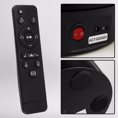 TaffSTUDIO Alas Putar Fotografi Rotating Display Stand with Remote 22cm - A360 - Black — gambar 3