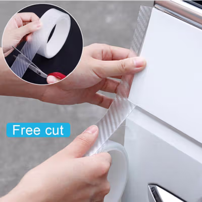 SEAMETAL Stiker Pelindung Mobil Car Scratchproof Protector Tape 3M 70mm - C405 - Transparent — gambar 3