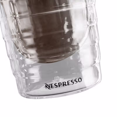 Aldismala Gelas Sloki Kopi Double Wall Nespresso Espresso Shoot Glass 85ml - Transparent — gambar 3