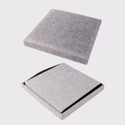 TaffHOME Sofa Kotak Penyimpanan Barang Foldable Storage Box 38x38x36.5cm - L1705 - Gray — gambar 3