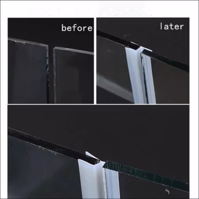 TaffHOME Lis Sela Pintu Silicone Rubber Door Sealing Strip Type H 1M 6mm - TP40 - Transparent — gambar 3