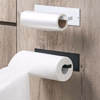 HOUSEEN Gantungan Tisu Roll Toilet Handuk Tissue Japanese Style 25cm - HJ26 - Black — gambar 3