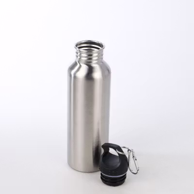 UPORS Botol Minum Stainless Steel Portable dengan Carabiner 750ml - GBD - Silver — gambar 3
