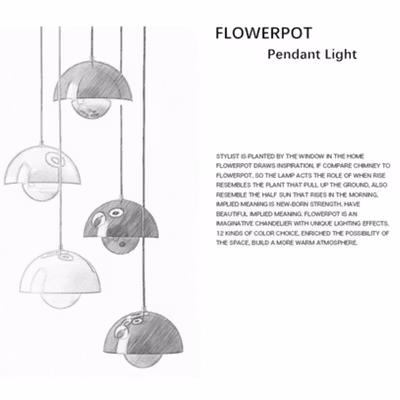 TaffLED Lampu Gantung Hias Pendant Light Dimmable 3 Color 18W 23cm - HL27 - White — gambar 3