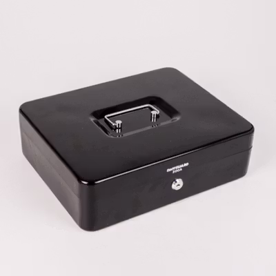 TaffGUARD Kotak Brankas Uang Cash Safebox Key Lock 30x24x9cm - 300A - Black — gambar 3