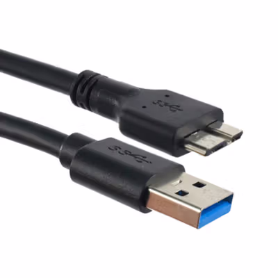 Seagate HDD USB Type A 3.0 to Micro B Cable 50cm - OD5.5 (ORIGINAL) - Black — gambar 3