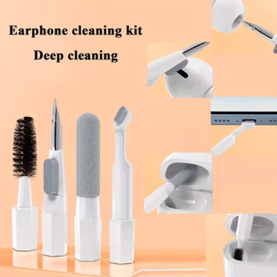 FURONGXIN Sikat Pembersih Keyboard Cleaning Brush 20in1 with Liquid - Q20 - Black — gambar 3