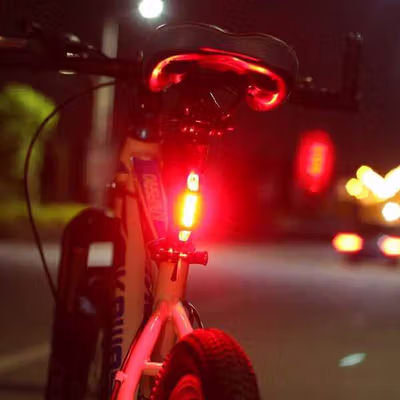 TaffLED Lampu Belakang Sepeda LED Rechargeable Tail Light 15 Lumens - DC-918 - Red — gambar 3