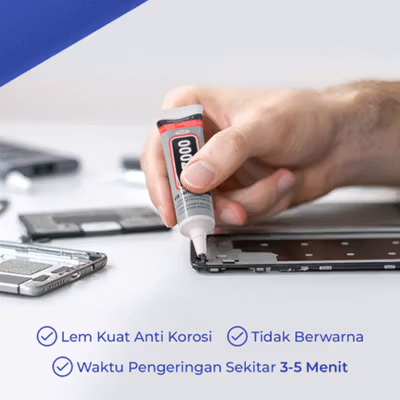 BAO SHUN DA Lem Kuat Serbaguna Power Glue Strong Adhesive 15ml - B-7000 - Transparent — gambar 3