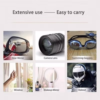 AZ Kain Lap Kacamata Nano Anti-Fog Microfiber Glasses Cleaner - AF01 - Gray — gambar 3