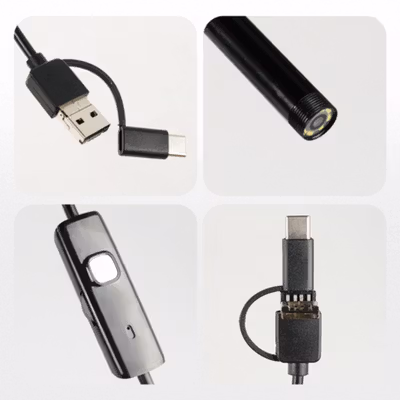 MRGO Kamera Endoskopi Industrial Endoscope USB 3in1 8 LED 1200P 2M - MR28 - Black — gambar 3