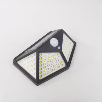 TaffLED Lampu Dinding Solar Sensor PIR 100 LED Cool White - GB-100 - Black — gambar 3