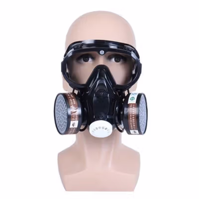 TaffGUARD Masker Gas Respirator Full Face with Activated Carbon Filter - SF01 - No Color — gambar 3