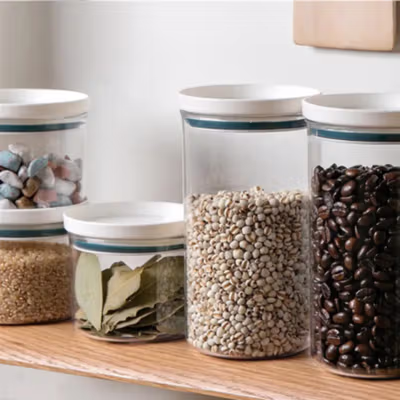JD Toples Plastik Penyimpanan Makanan Kedap Udara Storage Jar 250ml - SL-250 - Blue — gambar 3