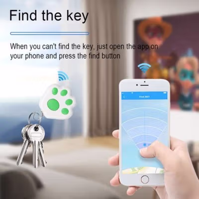 MOONBIFFY Smart Tag Bluetooth Tracker Airtag Key Finder Shutter - YDT-001 - White — gambar 3