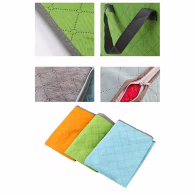 Urijk Kantong Pakaian Organizer Landscape Storage Box - M1466 - Blue — gambar 3