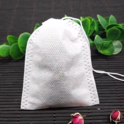 One Two Cups Kantong Teh Celup Kain Saringan Tea Bag Disposable 100PCS 10x15cm - M100 - White — gambar 3