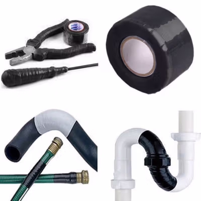 TaffPACK Lakban Isolasi Pipa Ledeng Waterproof 25mm 1.5M - A92-17 - Black — gambar 3