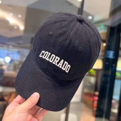 GSC Topi Baseball Bordir 3D Casual Style Colorado Katun Cap - HL3 - Black — gambar 3