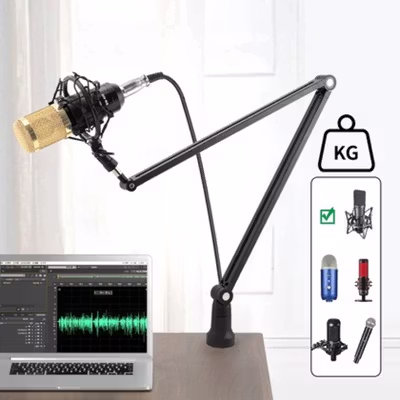 TaffSTUDIO Arm Stand Mikrofon Boom Arm Lazypod Aluminium - GAZ-60 - Black — gambar 3