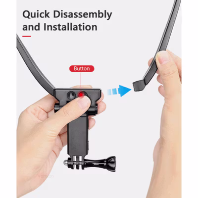 VAMSON Neck Holder Mount Bluetooth Remote Kalung Leher GoPro - VP446 - Black — gambar 3