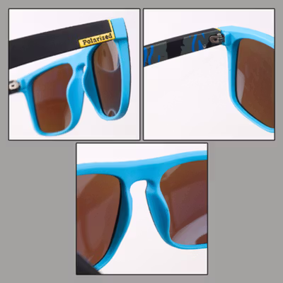 DUBERY Kacamata Hitam Pria Polarized Outdoor Sunglasses - D731-04 - Blue — gambar 3