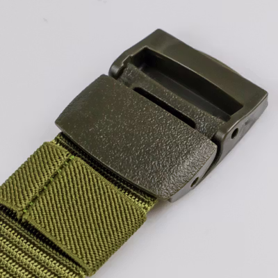 Rhodey Tali Ikat Pinggang Pria Anti X-Ray Plastik Automatic Buckle - 899 - Army Green — gambar 3
