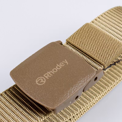 Rhodey Tali Ikat Pinggang Pria Anti X-Ray Plastik Automatic Buckle - 899 - Cream — gambar 3