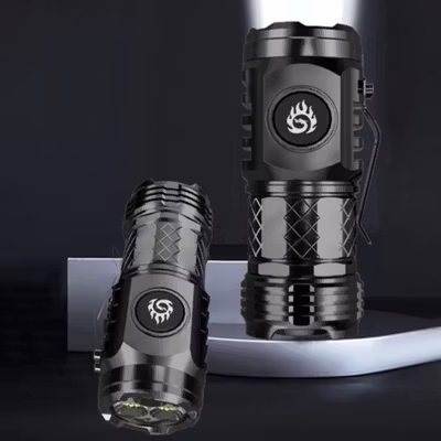 Alloet Senter LED P35 Flashlight Rechargeable Waterproof 350 Lumens - L-S60 - Black — gambar 3