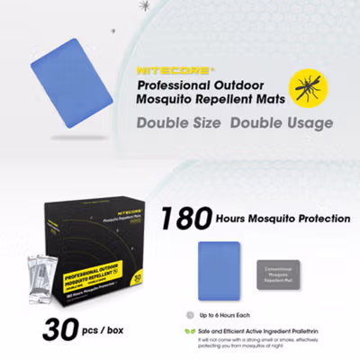 NITECORE Refill Alat Pengusir Nyamuk Mosquito Repellent Mat 30 PCS - MRM10 - Blue — gambar 3