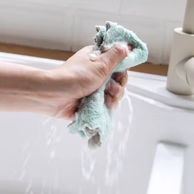 eTya Kain Lap Dapur Microfiber Cleaning Cloth Quick Dry 1 PCS - W-20 - Mix Color — gambar 3