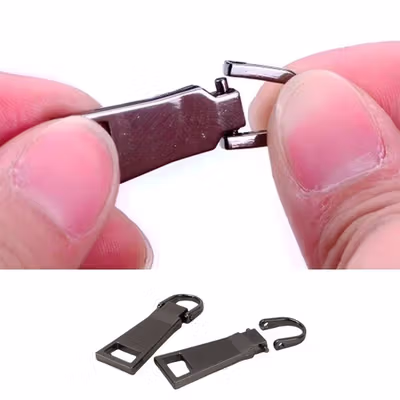 KALAX Penarik Ritsleting Removable Zipper Head Replacement 50x17mm - KA37 - Gun Black — gambar 3
