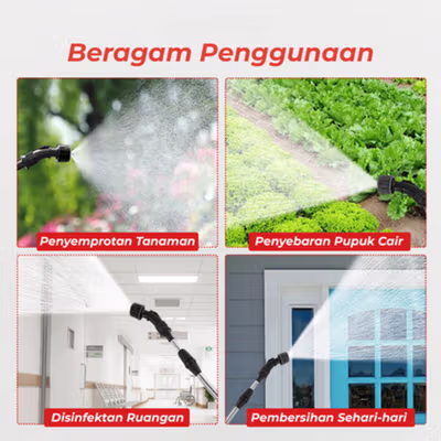 TaffHOME KNAPSACK Semprotan Tanaman Portable Electric Sprayer 10L - YP-12V2.6AH - Blue — gambar 3