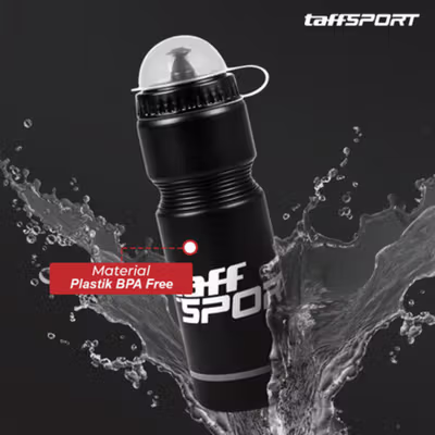 TaffSPORT Botol Minum Sepeda Olahraga Plastik BPA Free 730ml - 30A11 - Black — gambar 3