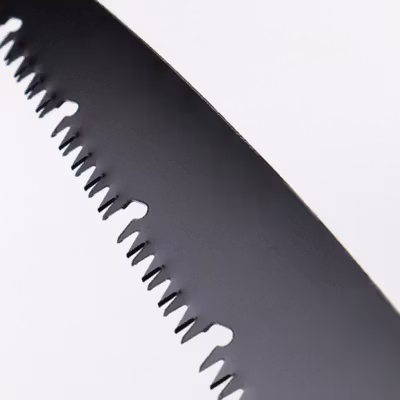 KNIFEZER Gergaji Kayu Lipat Wood Pruning Hand Saw High Hardness 130mm - LA146 - Black — gambar 3