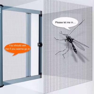 TaffHOME Kasa Nyamuk Jaring Jendela Mosquito Net PP Nano 20 Mesh 1x1.5M - AW15 - Black — gambar 3