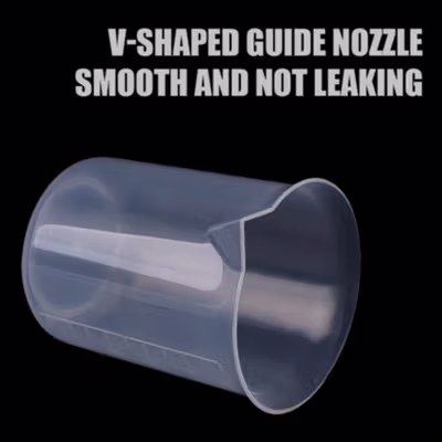 VYROX LITE Gelas Ukur Plastik Dapur Laboratorium Measuring Cup 250ml - BR04 - Transparent — gambar 3