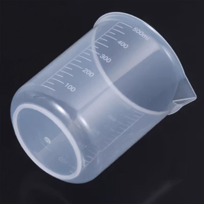 VYROX LITE Gelas Ukur Plastik Dapur Laboratorium Measuring Cup 500ml - BR04 - Transparent — gambar 3