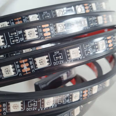 EJ's Lampu LED Strip Outdoor DIY Flexible App Controller RGB 30W 4 PCS - JIA4 - Black — gambar 3