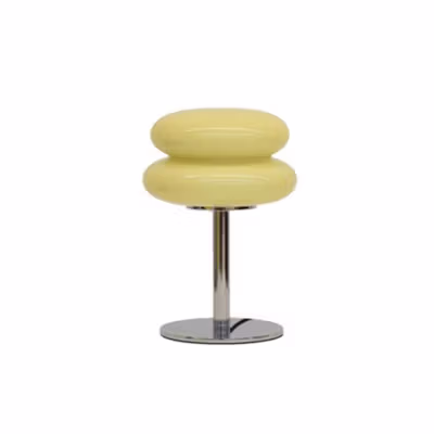 LAMTA Lampu Meja Hias LED Macaron Glass USB 3 Color 3000-6000K 12W - Yellow — gambar 3