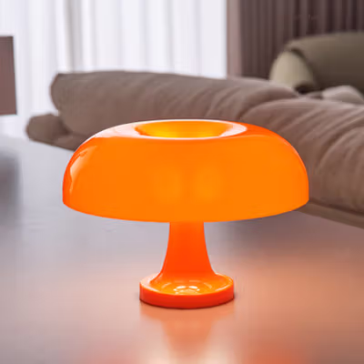 TaffLED Lampu Meja Hias Classic Mushroom Table Lamp 12W 3in1 Color - QD-1 - Orange — gambar 3
