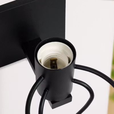 STDJ Lampu Hias Dinding Indoor Modern E27 Warm White 4000K 7W Sitting Person - S165 - Black — gambar 3