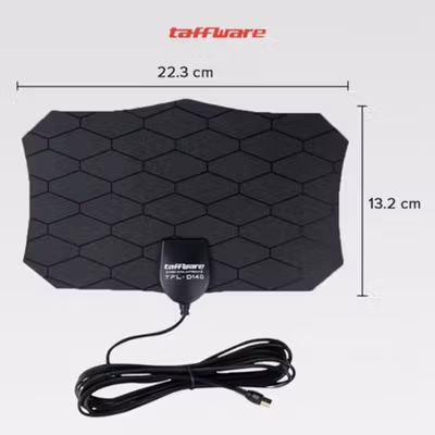 Taffware Antena TV Digital Indoor High Gain Antenna DVB-T2 25dB - TFL-D140 - Black — gambar 3