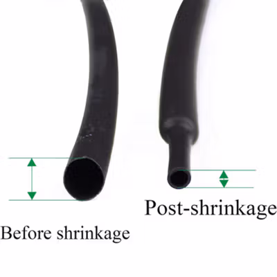 KH Selongsong Pelapis Kabel Insulasi Heat Shrink Tube 1M 14mm - K-120 - Black — gambar 3