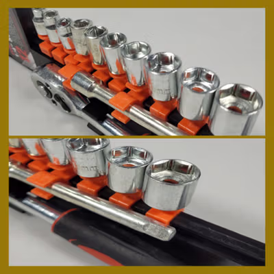 Taffware Set Kunci Shock Ratchet Wrench 1/4 Handle Drive CR-V 12 PCS - No Color — gambar 3