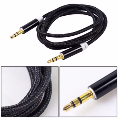 HiFi Kabel Audio Beats AUX Gold Plated 3.5mm to 3.5mm 1M - Black — gambar 3