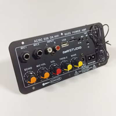 TaffSTUDIO Amplifier Board Audio Bluetooth USB Subwoofer DC 12V - D30 - Black — gambar 3