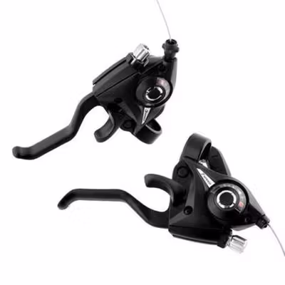 TaffSPORT Shifter Brake Operan Gigi Sepeda 3x7 Speed 2 PCS - Black — gambar 3